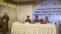 Wawali Wawali Rendy Mangkat Buka Sosialisasi dan Pencanangan Desa Cinta Statistik
